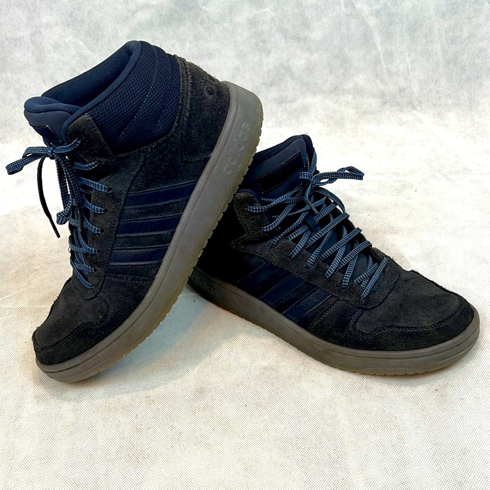 Adidas Blue Suede Hi-top Sneakers 10.5